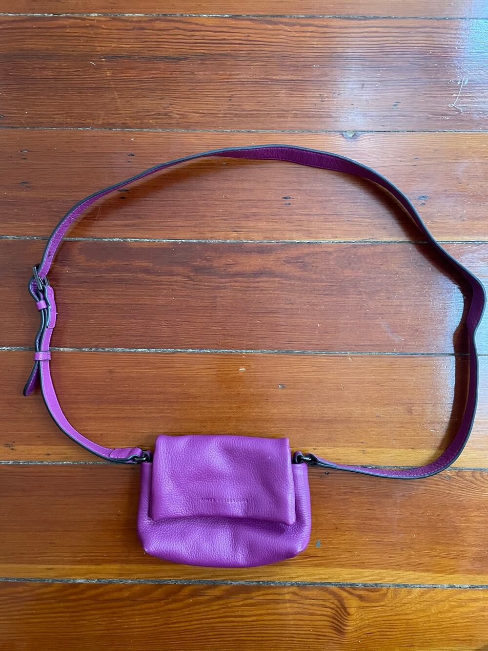 Aimee Kestenberg Sorrento Mini Crossbody Purple Genuine Leather